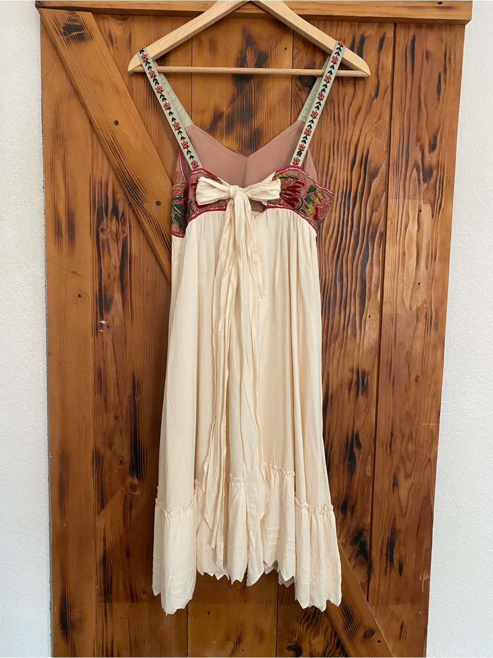 Anthropologie Cream Zehavale Norbotten Beaded Dress, size 0 - Picture 6 of 6